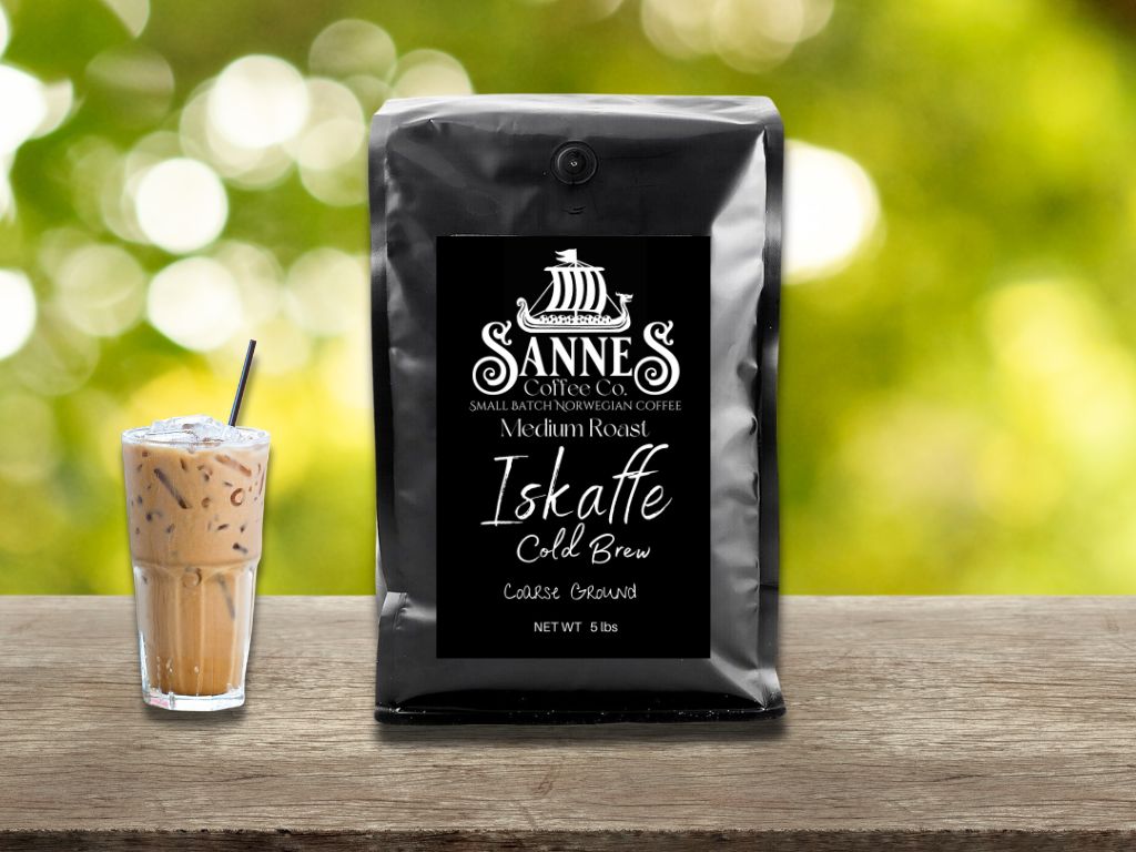 Iskaffe 5 Pound Coarse Ground Sannes Coffee Co. Iskaffe 5 Pound Coarse Ground Sannes Coffee Co.