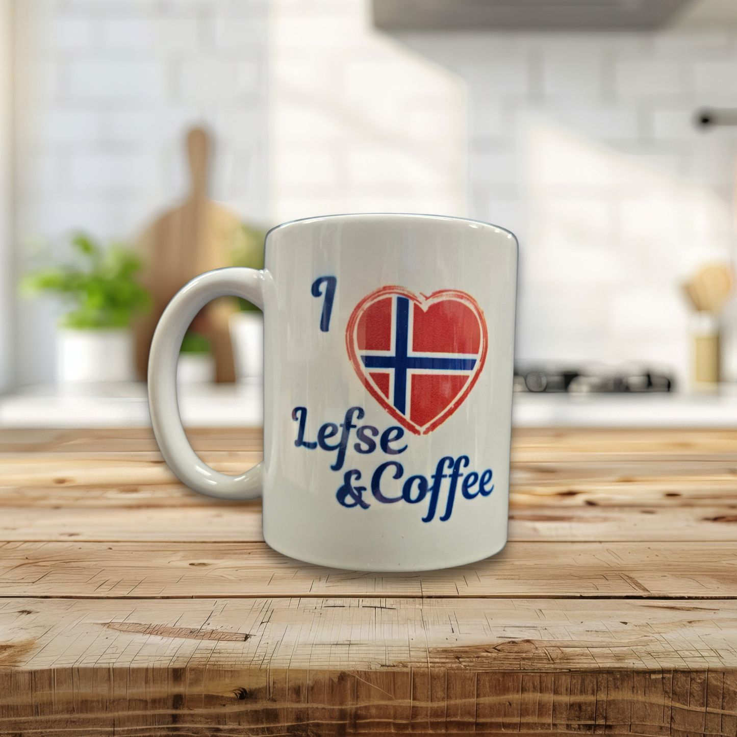 I Love Lefse and Coffee 11oz Mug