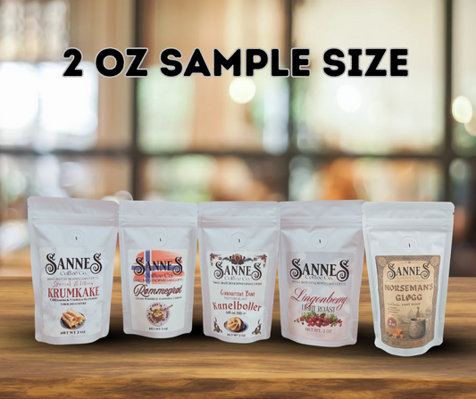 Flavored 2 oz Sample Size Ground Coffee