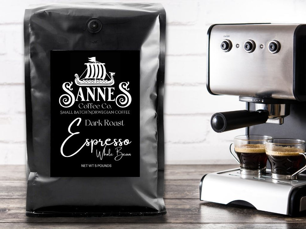 Espresso Whole Bean 5 Lb. Sannes Coffee Co.