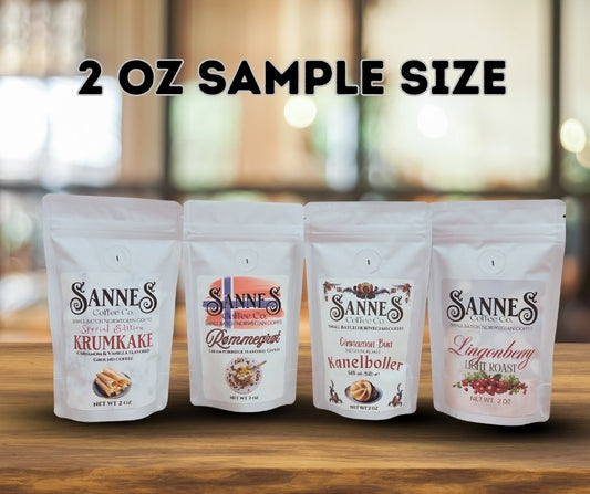 Flavored 2 oz Sample Size Ground Coffee
